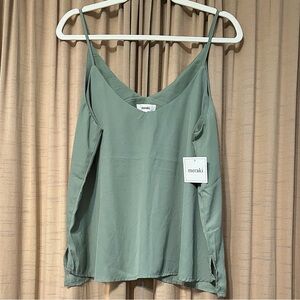 MERAKI sage green dressy tank